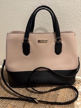 kate spade Two-Tone Blush Pink and Black Satchel
